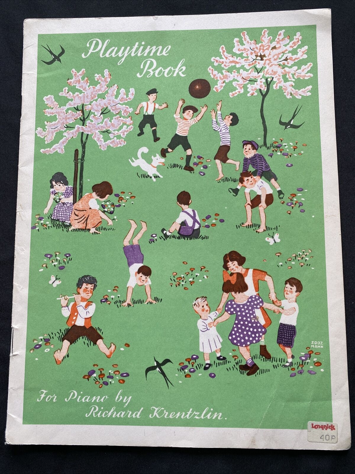 Piano Music Book 1935 Playtime Book Richard Krentzlin16 pieces - (9593)