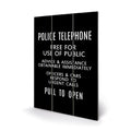 Dr Who Tardis Door Sign Printed on Wood 20x30cm Licensed 