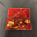 Smoking Tobacco Pipes ornate x 2 Lady and claw foot Original Box Meerschaun 1890 - (1959)