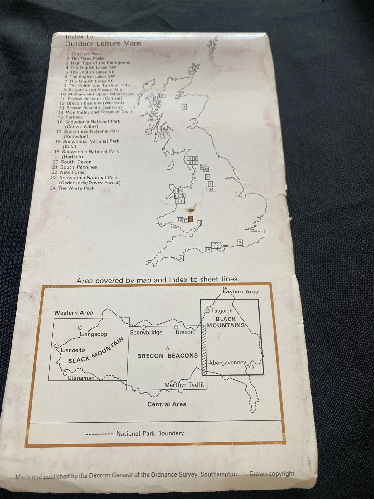 Brecon Beacons National Park Ordnance Survey Outdoor Leisure Map 1:25 sc (1211)