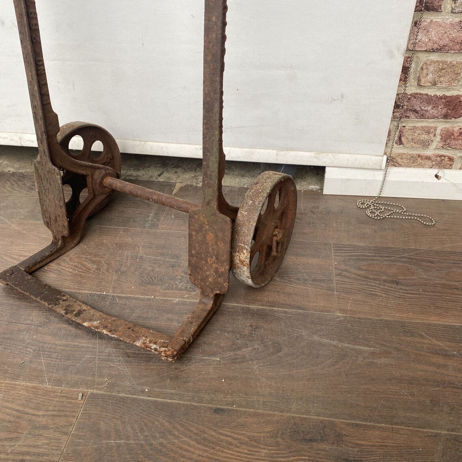 Antique Sack Truck Trolley THE ESSANESS CO Grimsby Ltd - (1039)