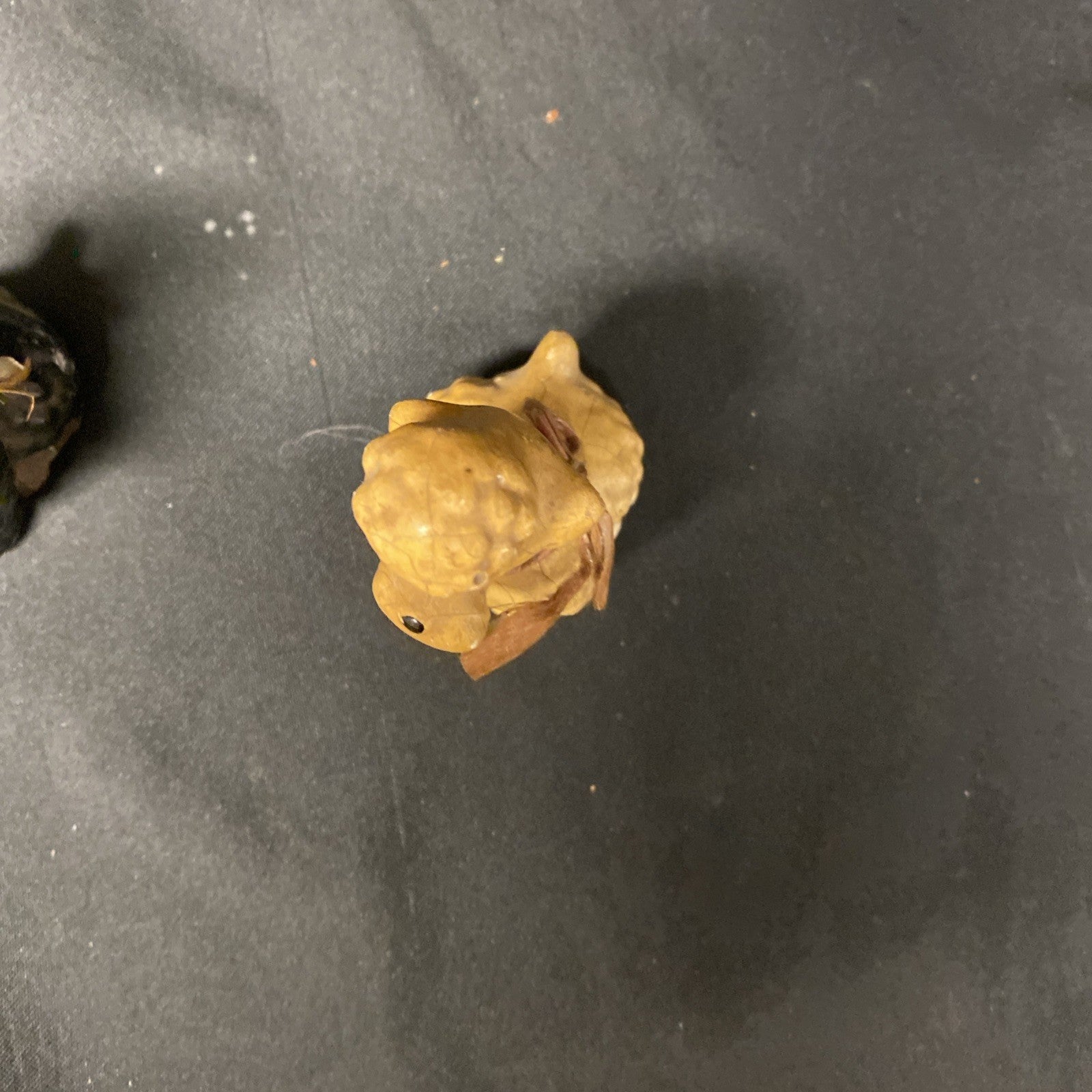 Vintage 1950's Chalkware Dogs / Poodles Pair Cream and Black - (1448)