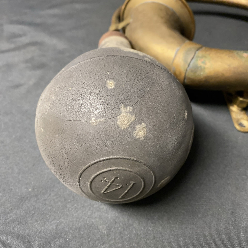Antique Car Horn Brass body no 14 1910 to 1920,  Works Fine (1447)