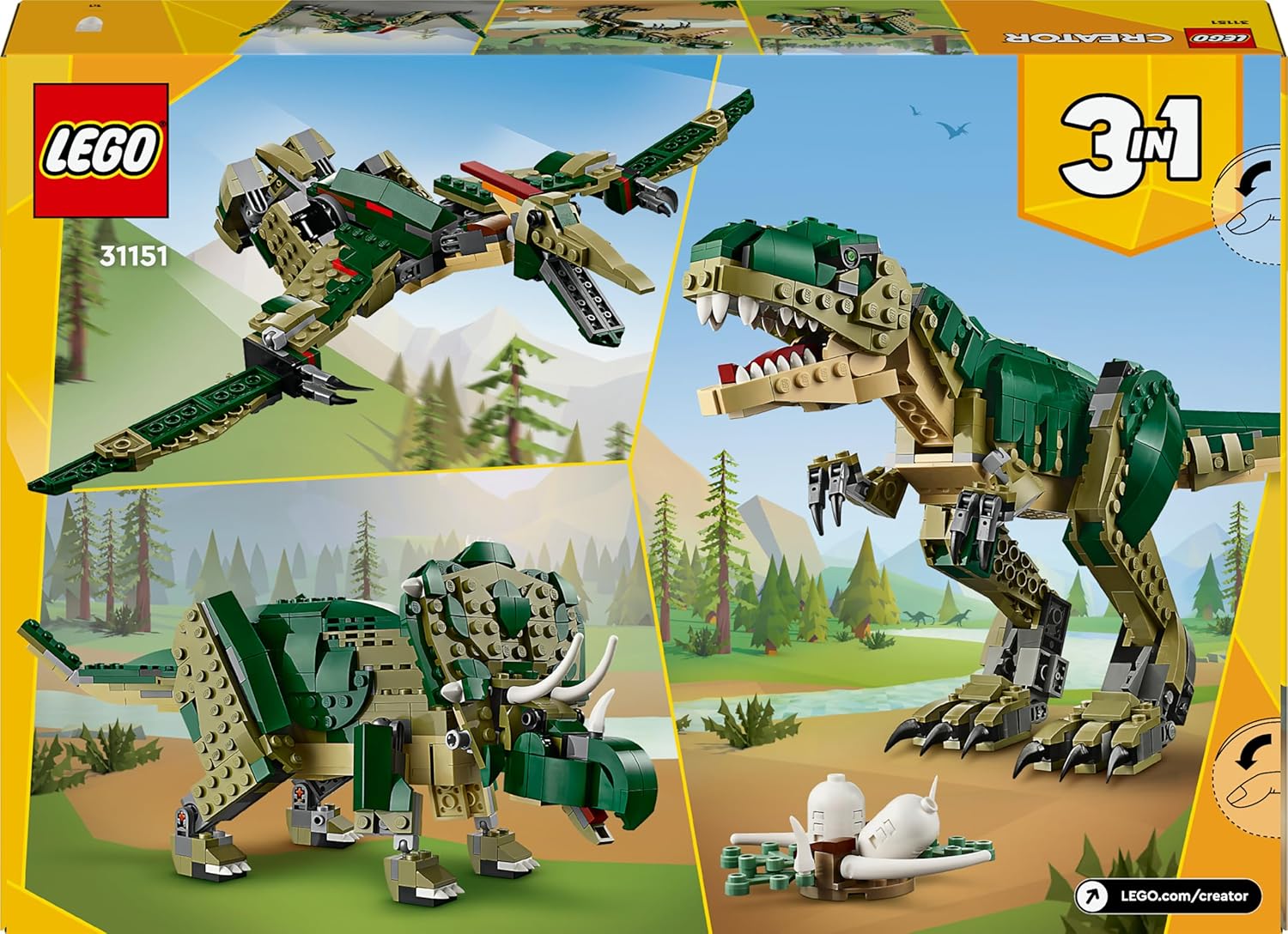 LEGO Creator 3 in 1 - Dinosaur: T. Rex - 31151