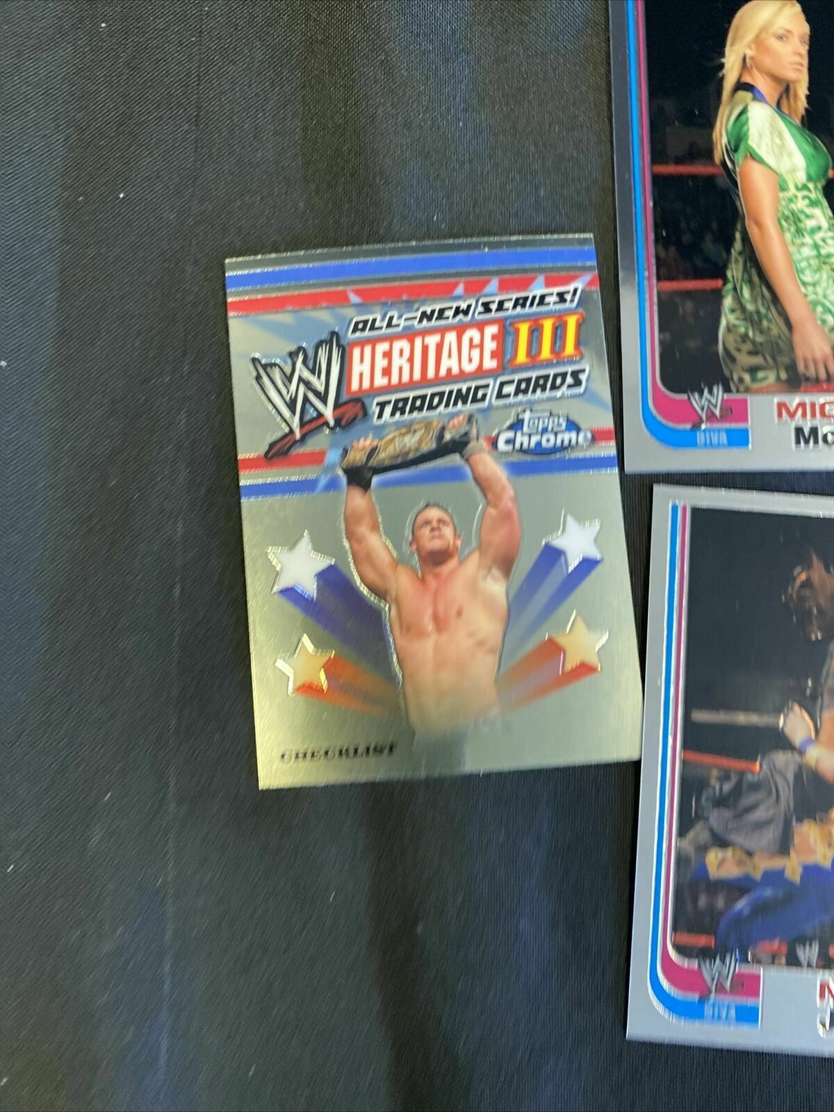 Topps WWE Chrome 2008 MINT Opened to Identify 4 x Diva + 1 Checklist Card (6658