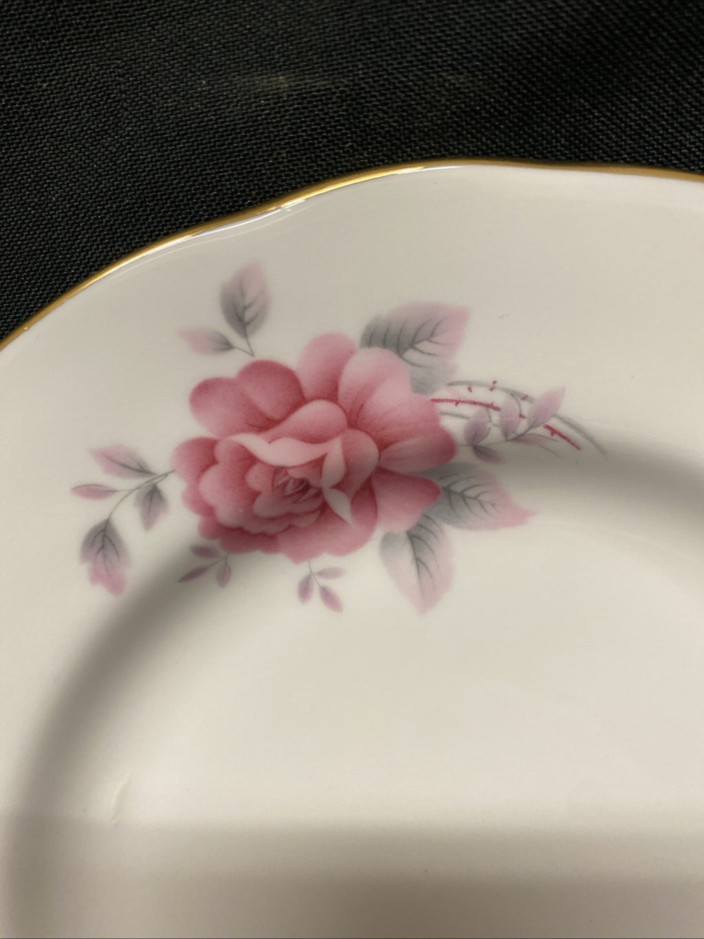 Duchess Fine China Pink Rose Pair of side plates (2) - (1589)