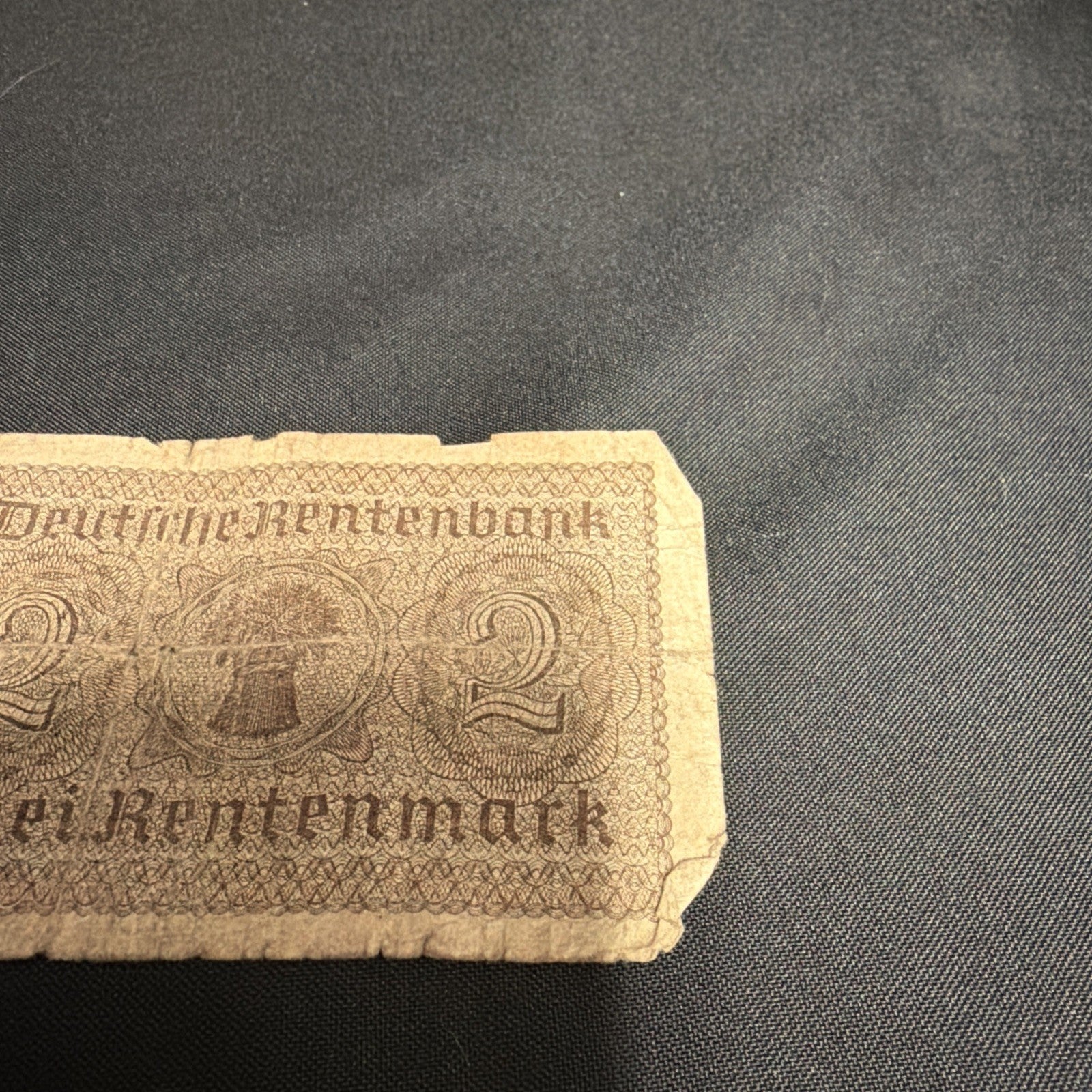 Bank Note Antique 2 Rentenmark Berlin 1937 German Banknote Circulated - (2320)