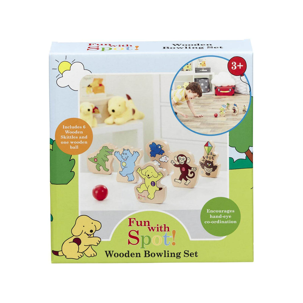 Fun With Spot The Dog Wooden bowling set by Rainbow Designs