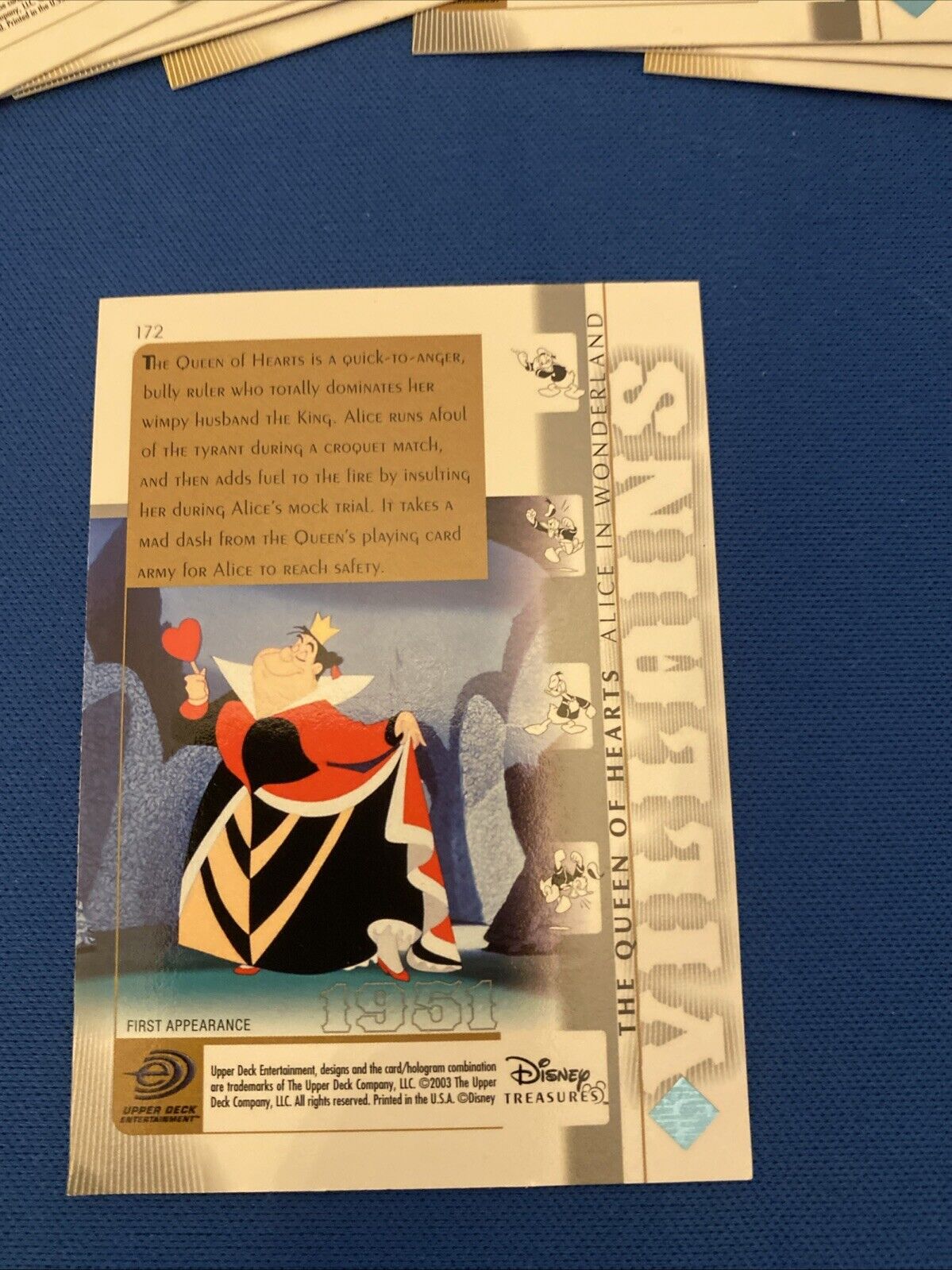 Upper Deck 2003 Disney Treasures Series Villians/Heroes x11 Trading Cards (5750)
