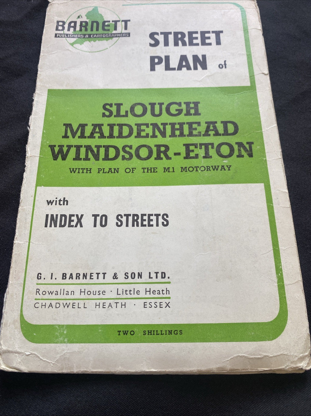 Barnett's Street Plan with Index 1970's - Slough Maidenhead Windsor Eton (1301)