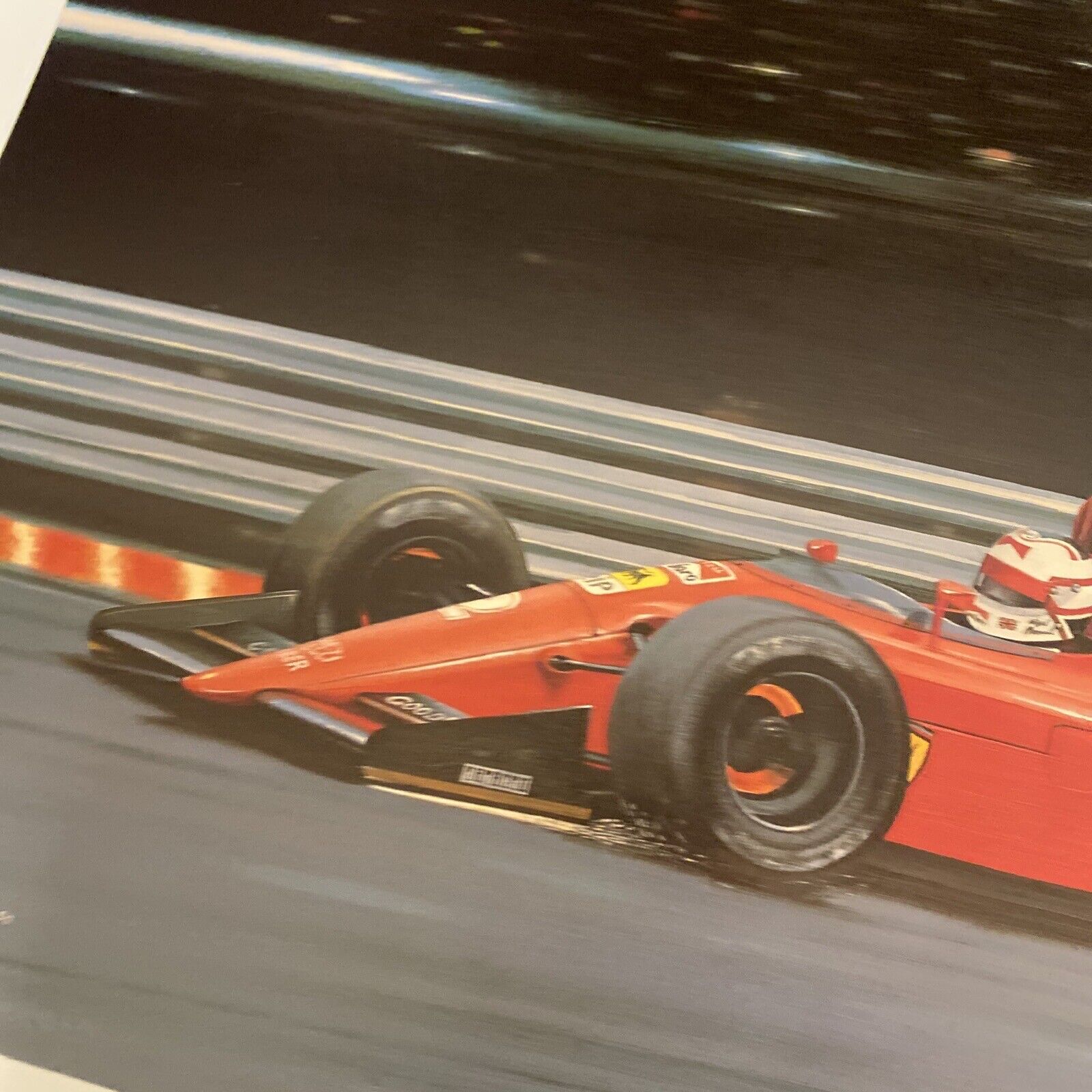 Hot Stuff by Ivan Berryman Ltd Edition /500 print 1990 F1 Nigel Mansell Fiat