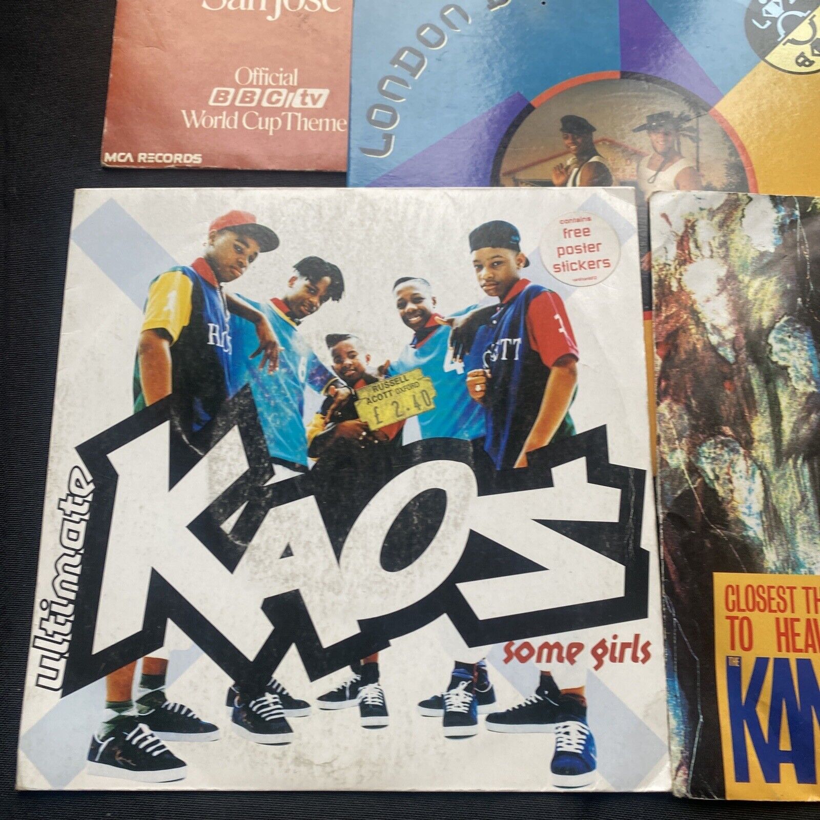 Vinyl Records 7" Singles 5 x 1980's Kaos, Kane, London Boys Etc - (9441