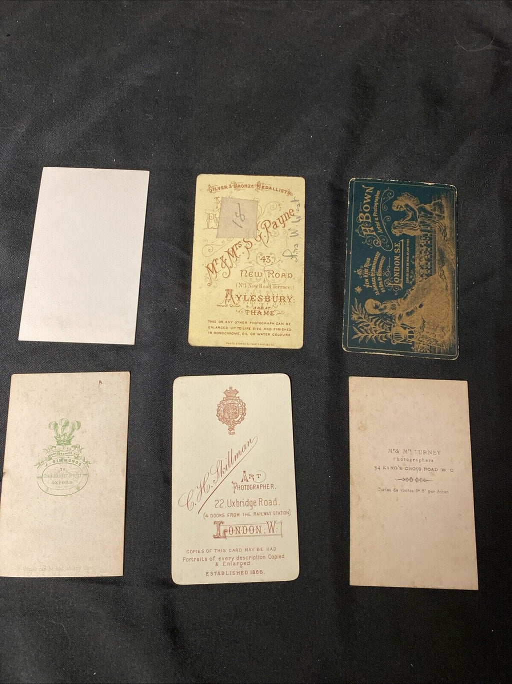 Victorian Carte De Vista CDV's x 6 Features Ladies Nice lot, London - (5446)