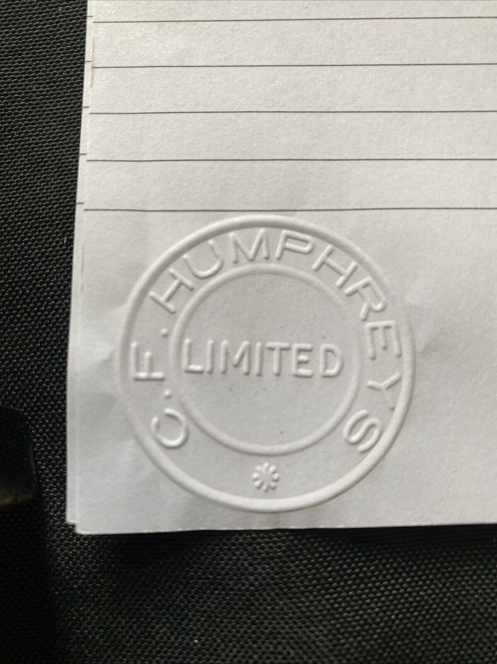 The EZI-SPAN Paper Embosser Victorian Cast Iron C.F. Humphrey's LTD (5918)