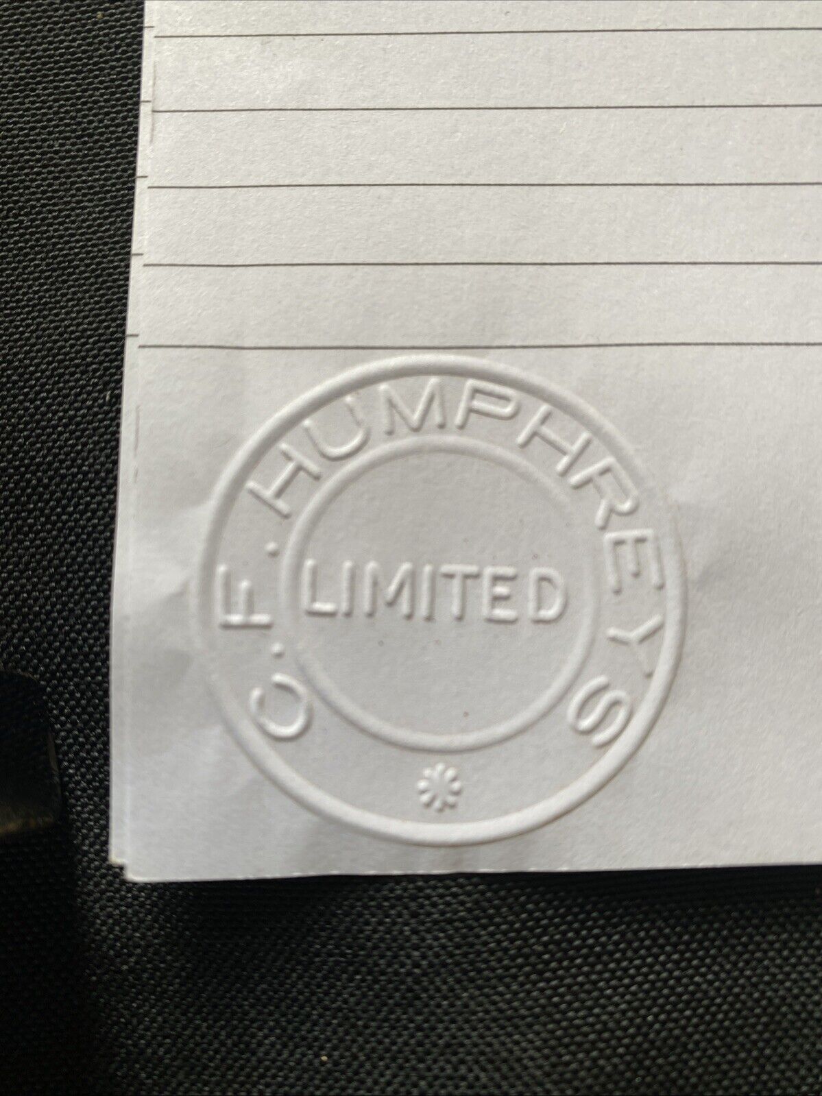 The EZI-SPAN Paper Embosser Victorian Cast Iron C.F. Humphrey's LTD (5918)