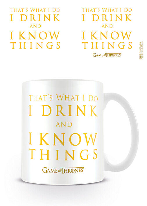 MUG Boxed Ceramic - TV - Game of Thrones I drink and I know things