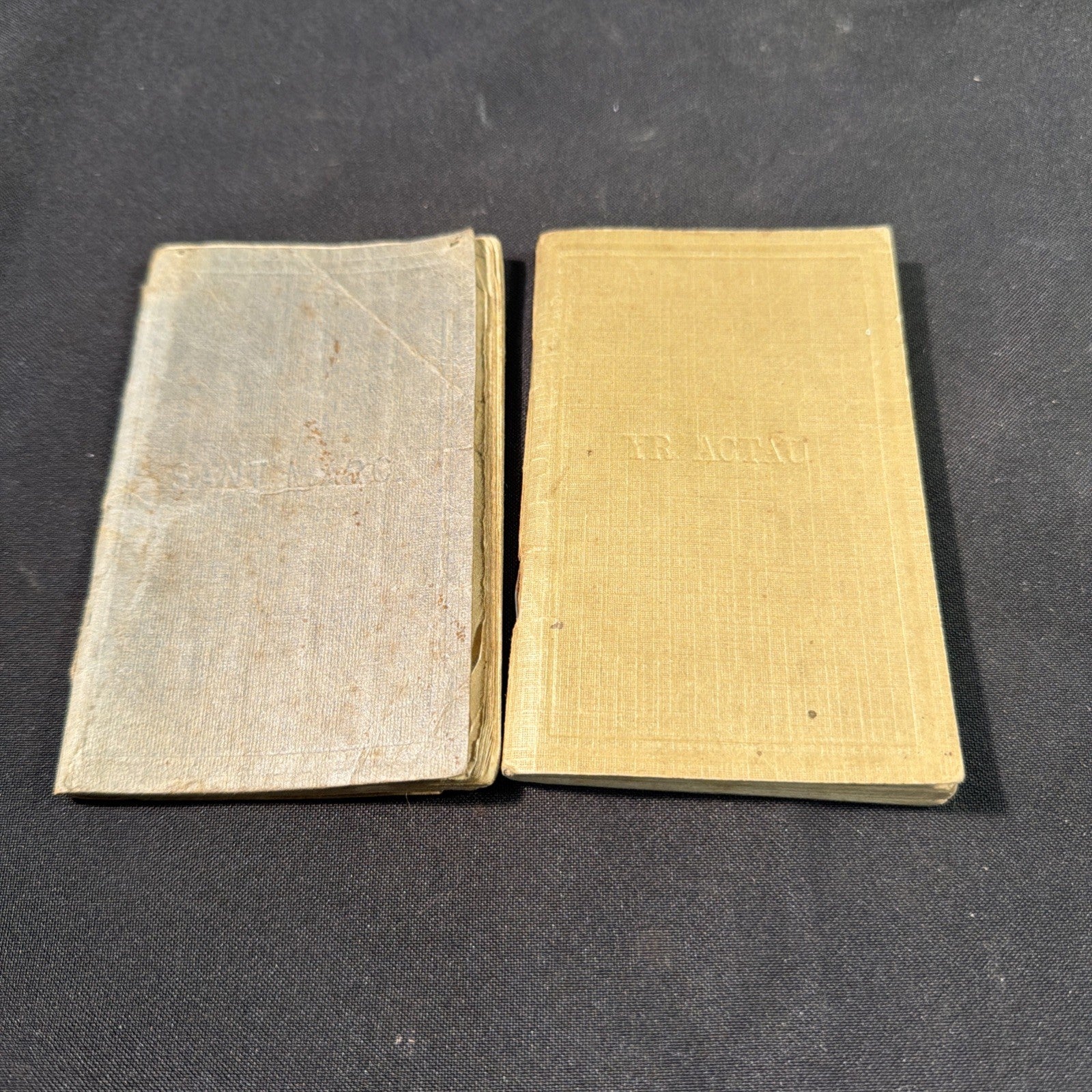 Welsh Language Small Biblical Books Dated 1899 Sant Marc and Yr Actau - (2056)