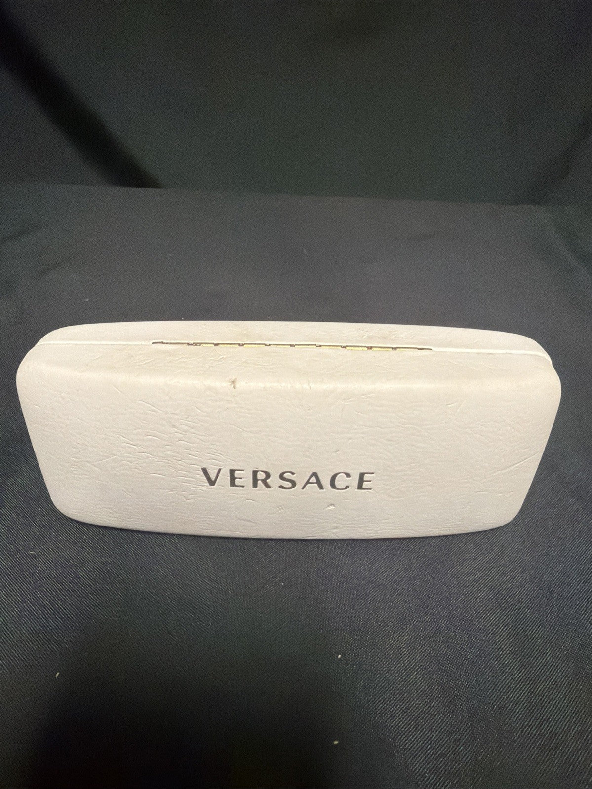 Versace White Glasses snap shut case, Used - (1887)