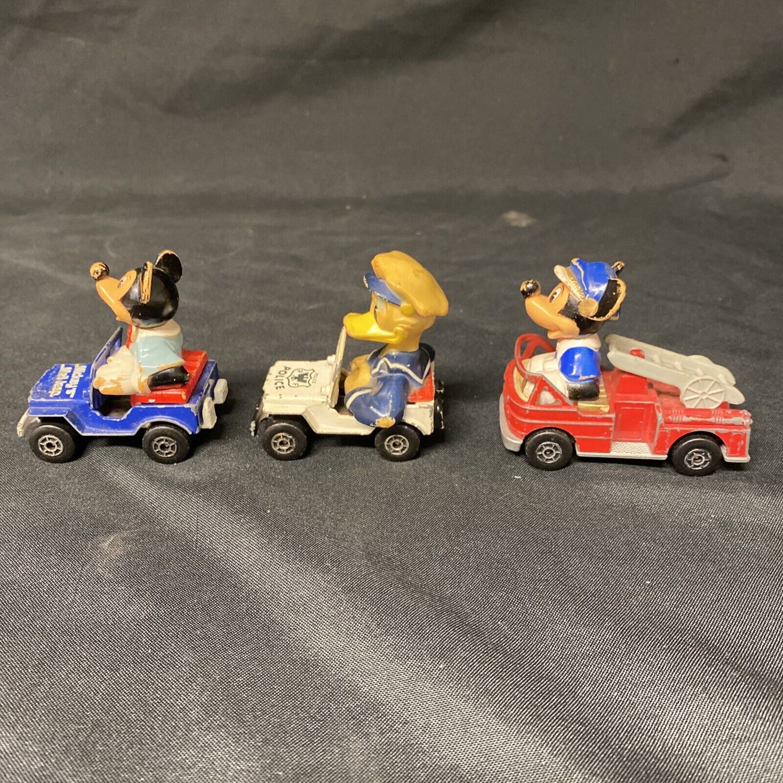 Vintage 1979 Matchbox Disney Mickey #1 Mickey #5 Donald #6 - (9171)