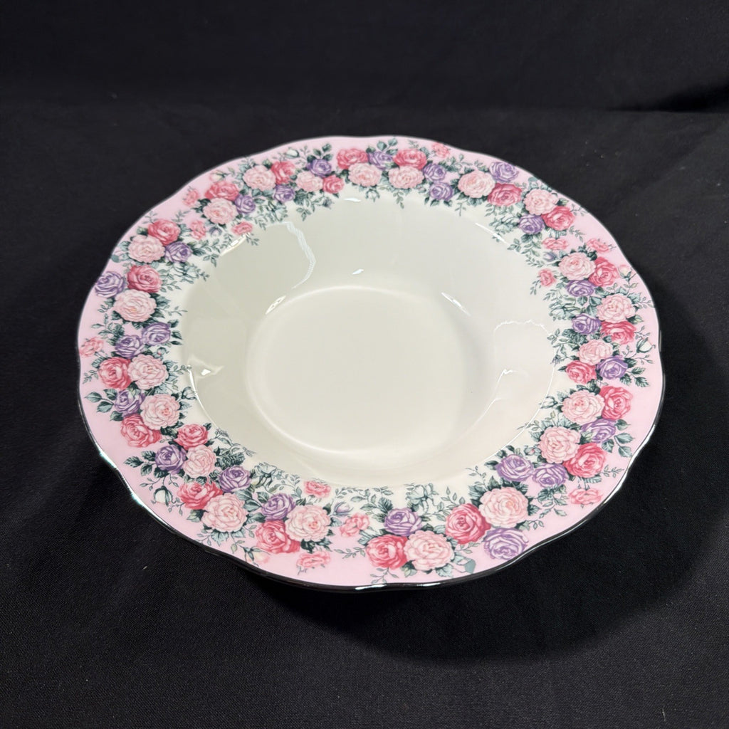 Royal Albert Rose Garland 2001 - 23.5cm Bowl Mint as New cond  -(2068)