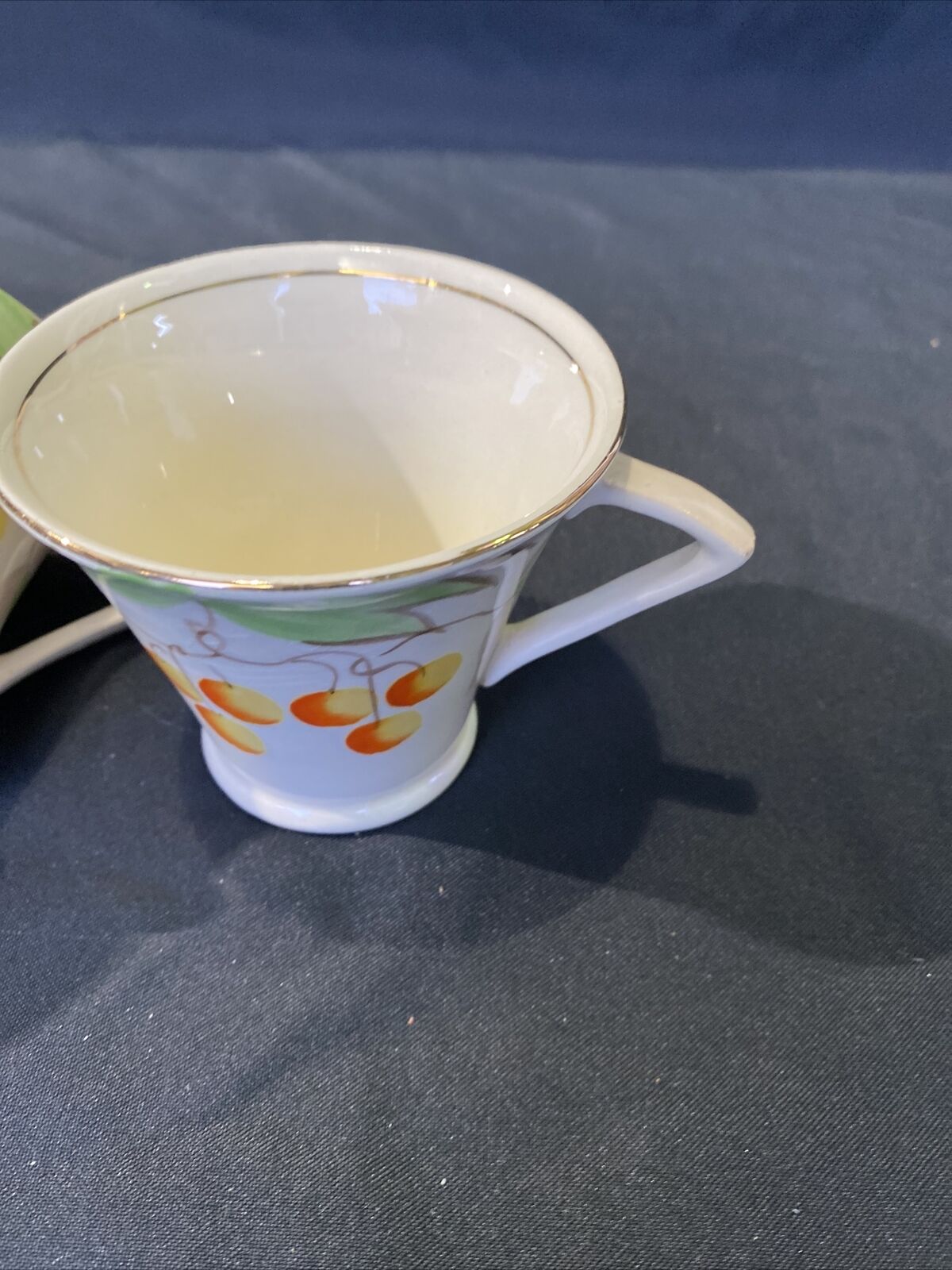 Antique Art Deco 1930's Crownford Ford & Sons 3 x Tea Cups - (8487)