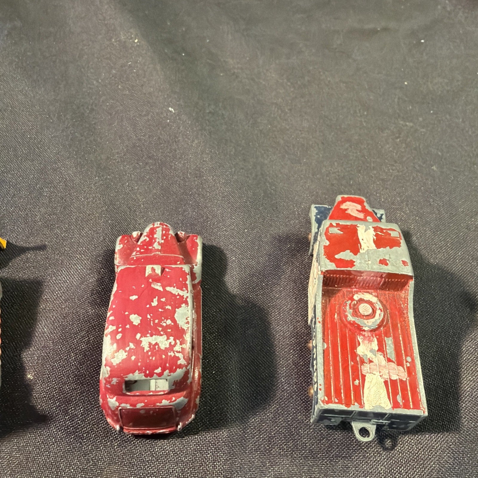 Matchbox Lesney Vintage Die Cast Toy lot x 4 Spitfire Scammell Austin Case Tractor - (2047)