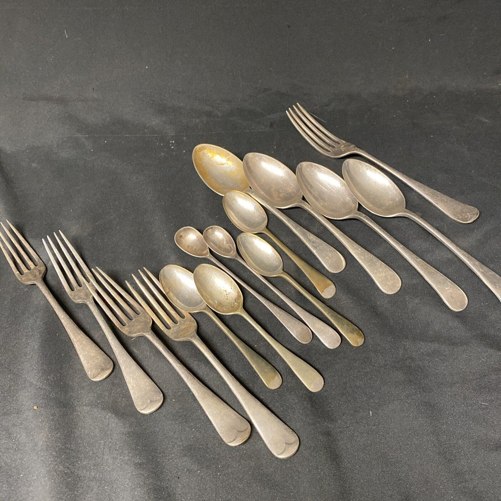 15 Pieces British Plate A1 Grade Silver Plated Vintage Cutlery - (5353)