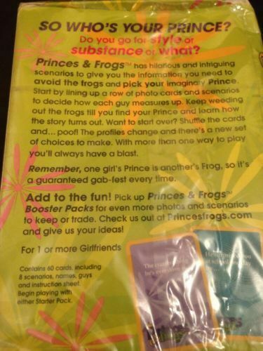 Princes & Frogs USA card game x 2 packs - Fun imaginary dating game (6100)