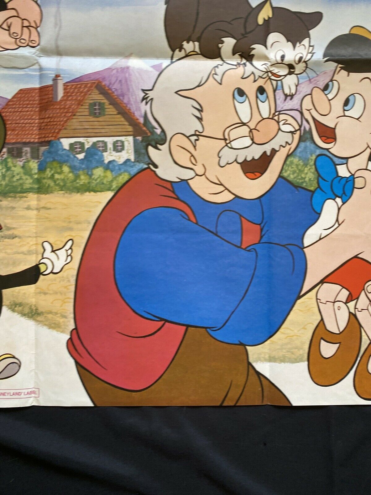 ORIGINAL UK QUAD POSTER - Disney's Pinocchio (1978 re-release) 30"x40" (6554)