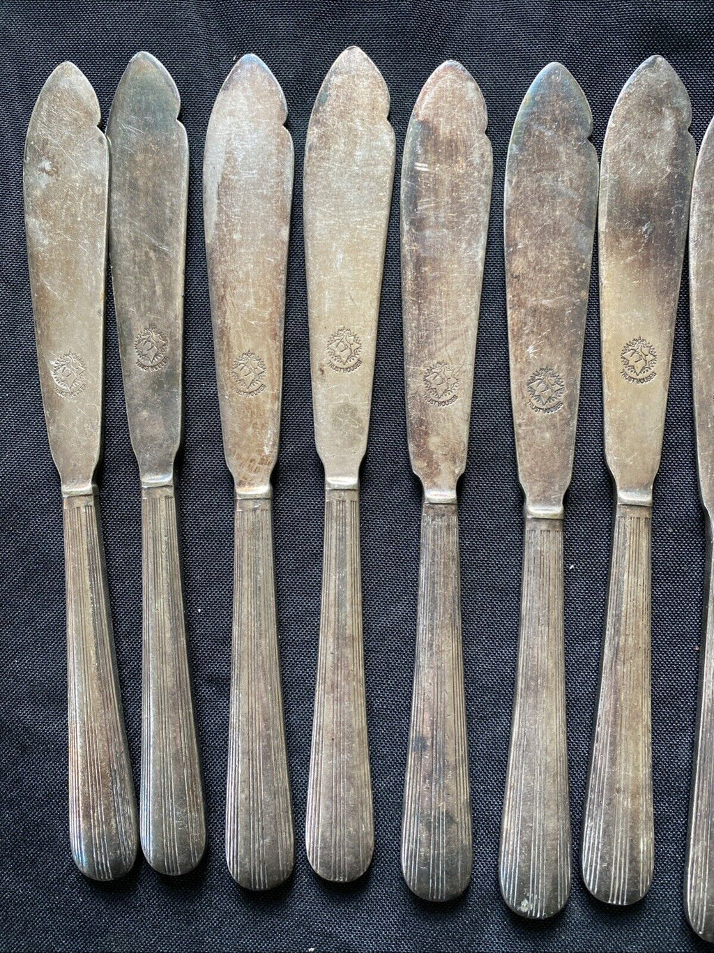 Elkington Silver Plate England - 15 x cutlery National Trust Stamp (5915)