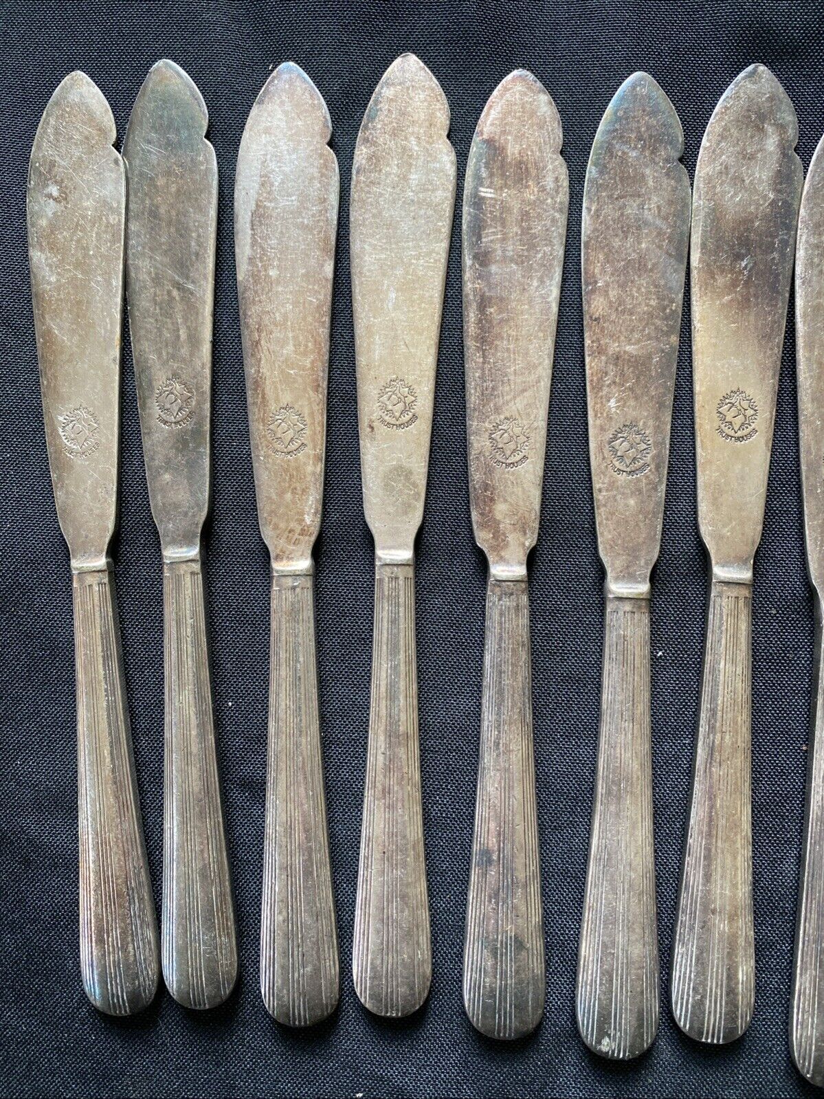 Elkington Silver Plate England - 15 x cutlery National Trust Stamp (5915)