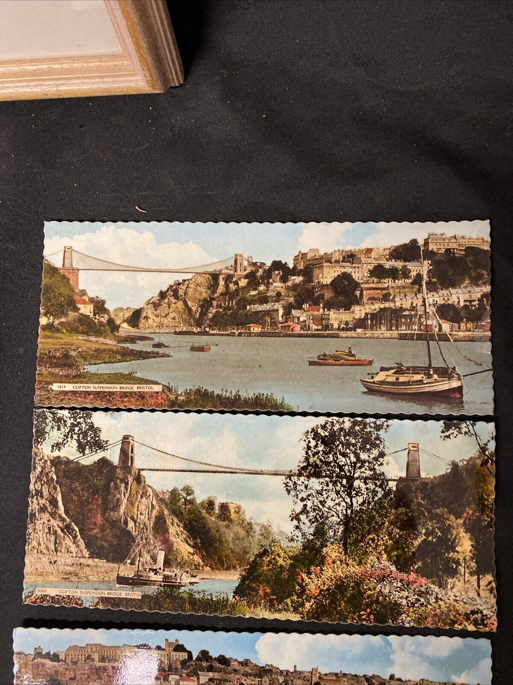 Bristol 1960's Real Photo Postcards x 3 City Centre & Clifton Bridge -(5501)