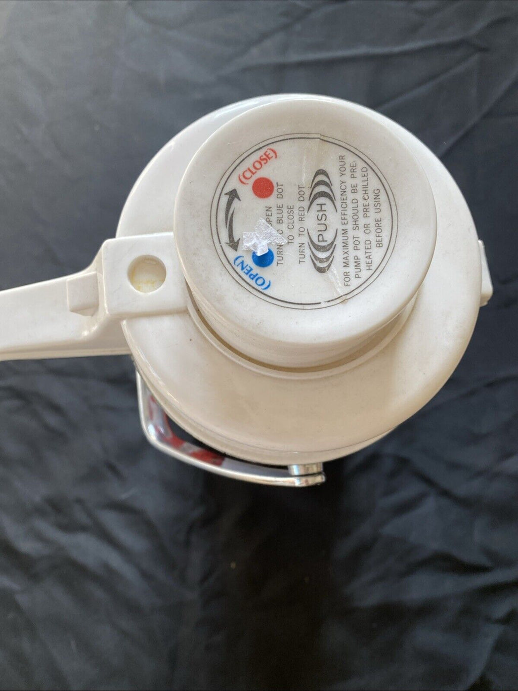 Vintage Flask Taiwan Pump-Pot Pump Pot Hot/Cold Drinks Dispenser 70s Large (5889