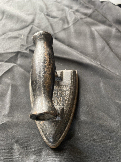 Antique Cast Iron Flat Clothes Iron by J&J Siddons West Bromwich, Doorstop (1190