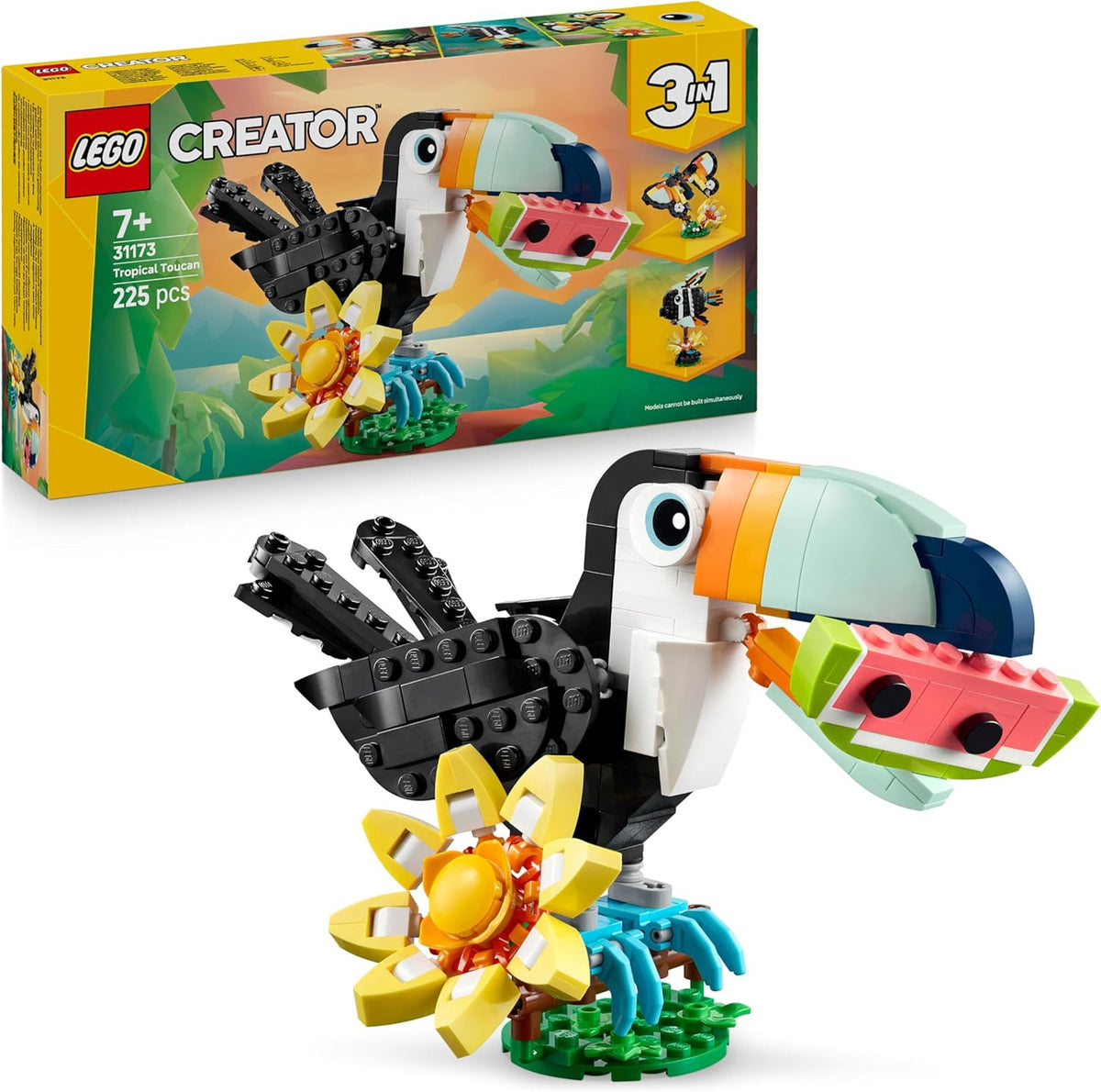 LEGO Creative 3 in 1 - Wild Animals: Tropical Toucan - 31173