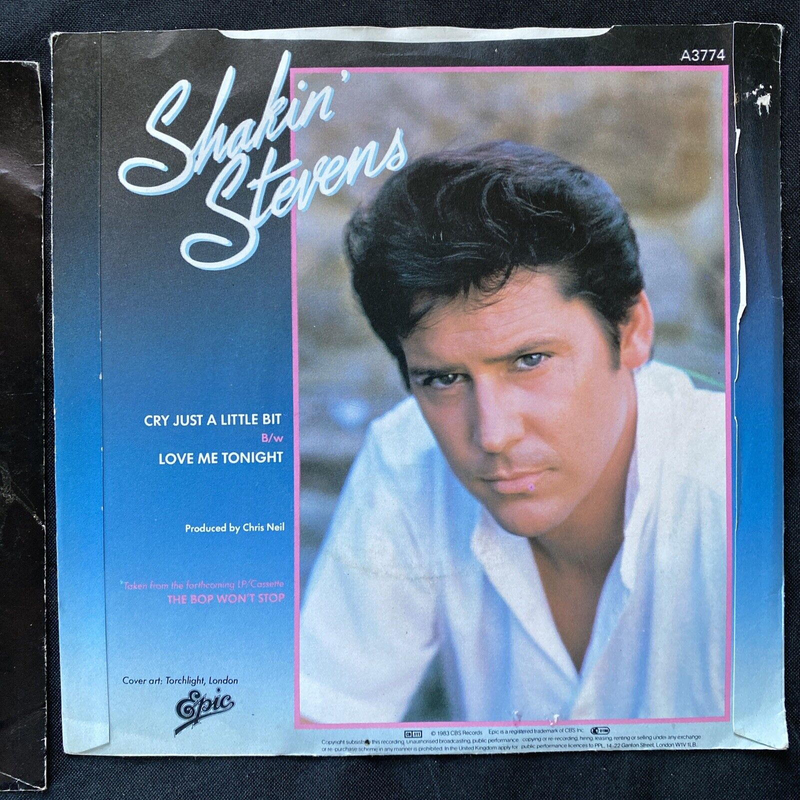 Vinyl Records 7" Singles 5 x 1980's Shakin' Stevens, Womack, Wavelength -(9464