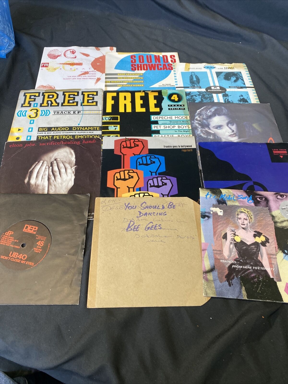 Vintage 1980's 7" Singles x13 Culture Club UB40 Frankie Goes to + More (8364