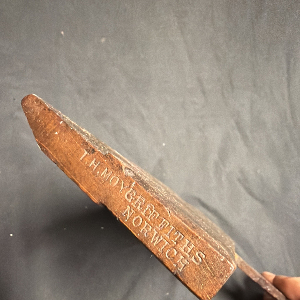 Antique British Wooden Moulding Plane 9.5" Griffiths, Norwich No 2 - (1857)