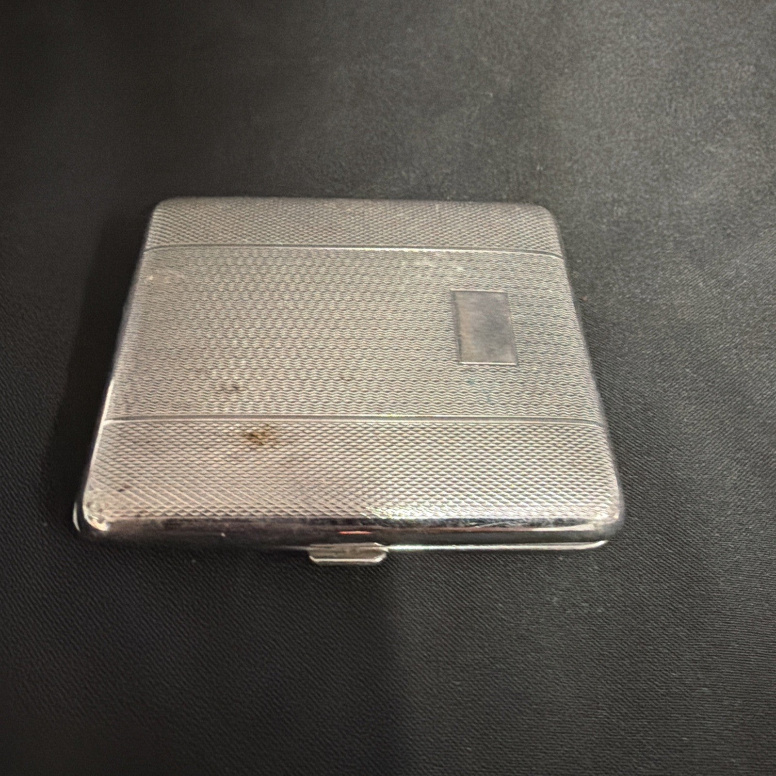1940s Har-Bro Cigarette Case, Art Deco Design, Stainless Steel Har Bro- (1964)