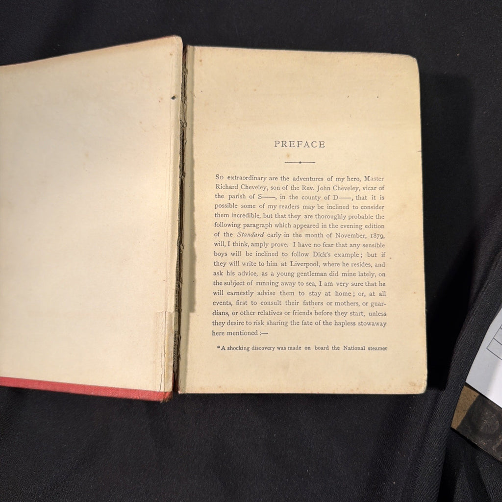 Antique Book 1914, Dick Cheveley Adventures by W.H.G. Kingston - (1976)