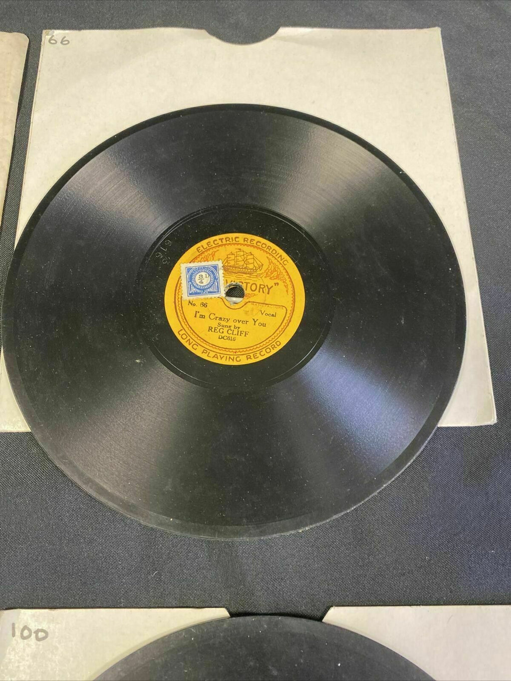 THE VICTORY SHIP - 5.5" Shellac Records Victory Military Band x 4  -  (7690)