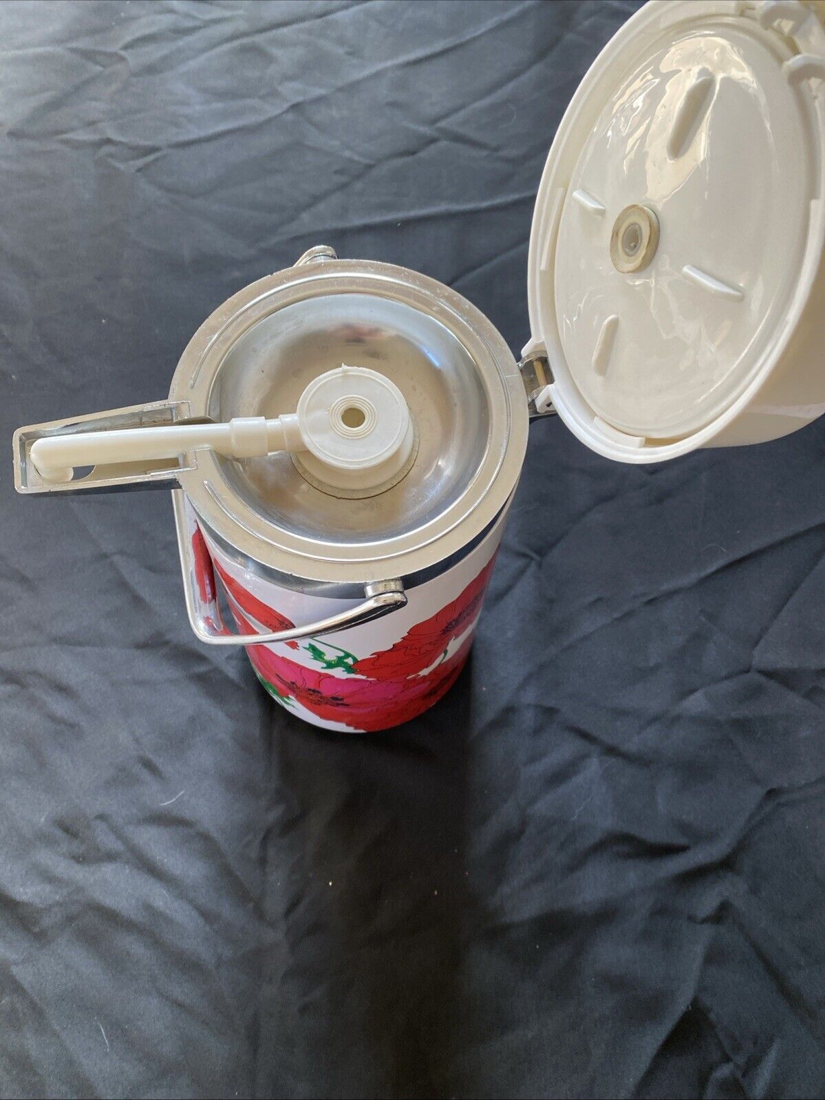 Vintage Flask Taiwan Pump-Pot Pump Pot Hot/Cold Drinks Dispenser 70s Large (5889