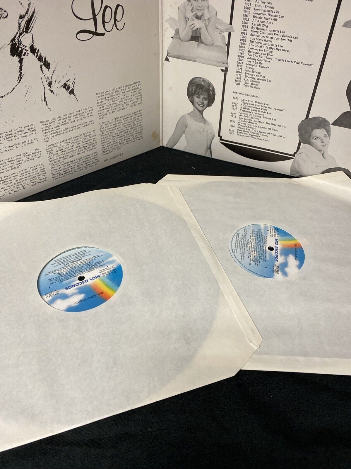 VINYL RECORD - Brenda Lee - 25th Anniversary Double Album - 1981 - (5650)