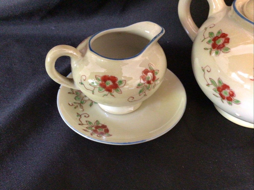 Teapot Collectors Small Ceramic Vintage set 10cm Made in Japan - (8632)