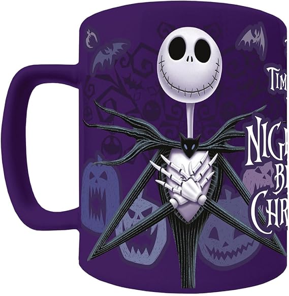 MUG Boxed ceramic with Furry Cover - Nightmare Before Christmas Jack