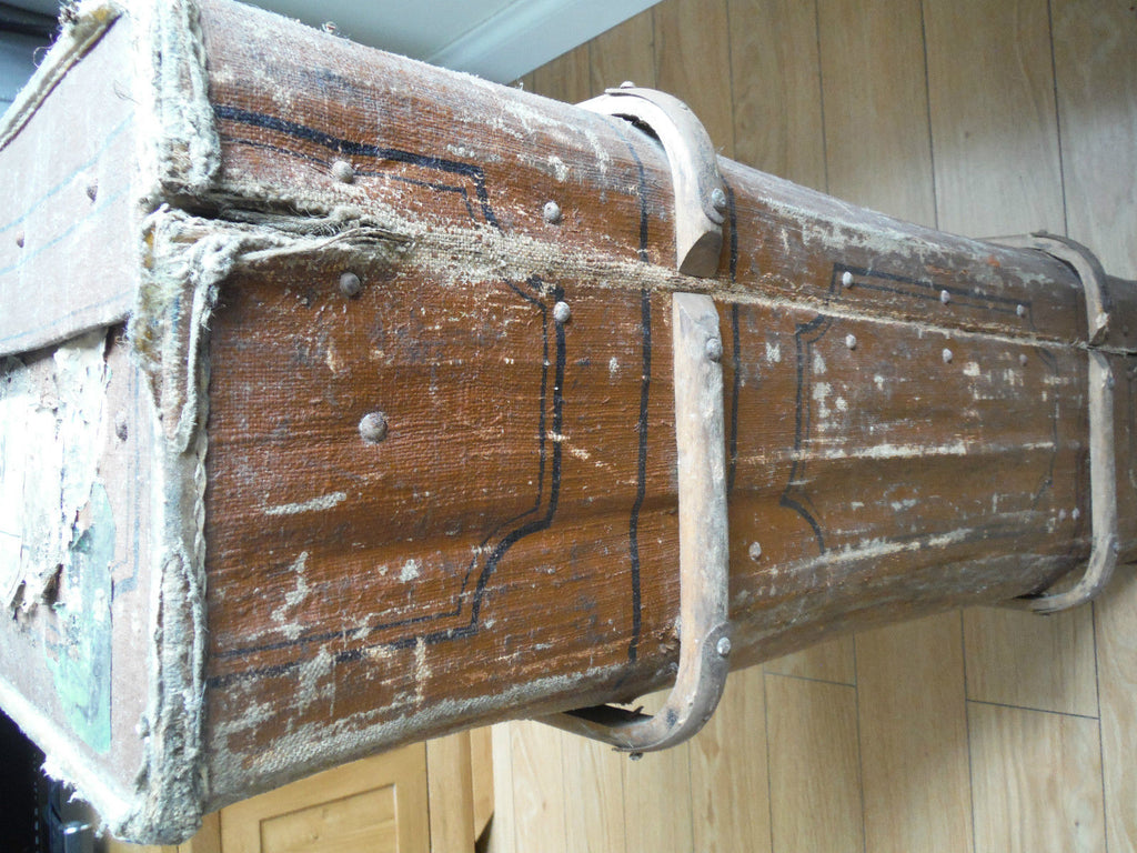 Vintage Luggage Trunk - Original - Garantiert Echt Rohrplatten 1900's (777)