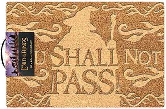 DOORMAT Coir - The Lord Of The Rings, You Shall Not Pass - Embossed Door Mat