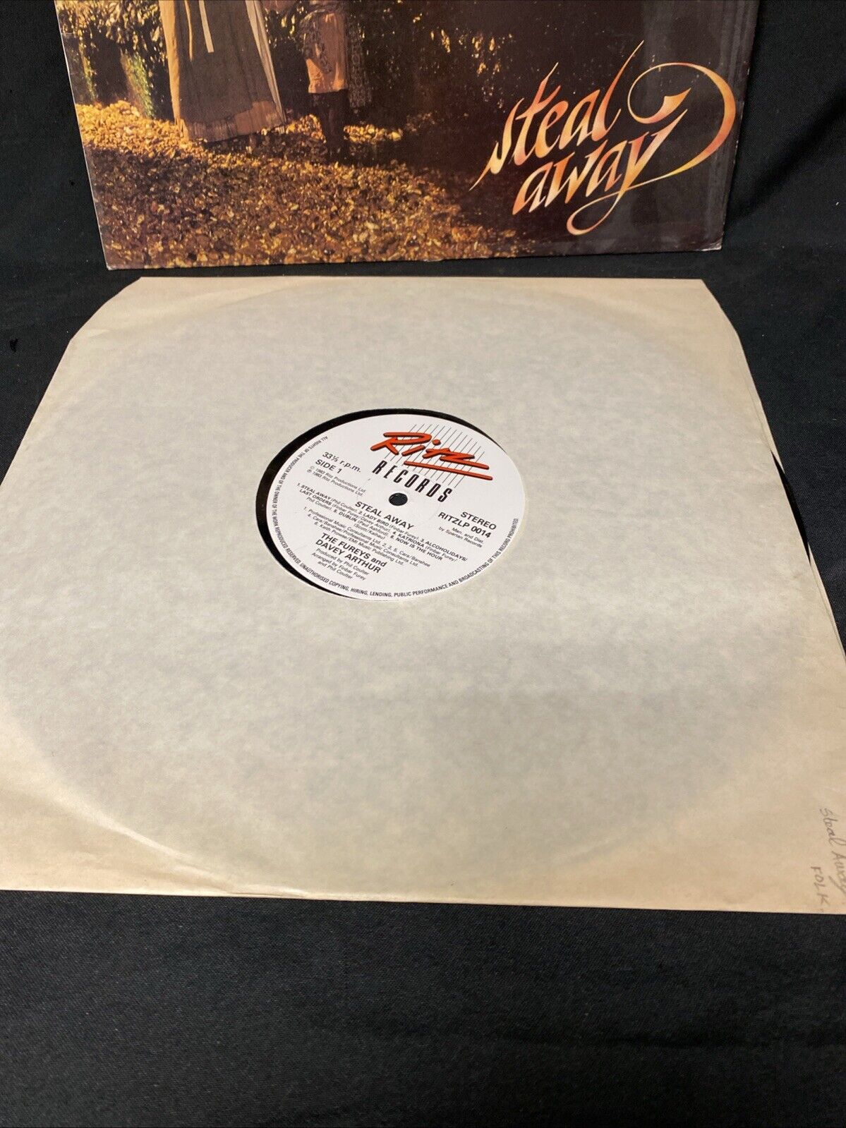 VINYL RECORD - The Fureys & Davey Arthur - Steal Away LP 1983 - (5688)