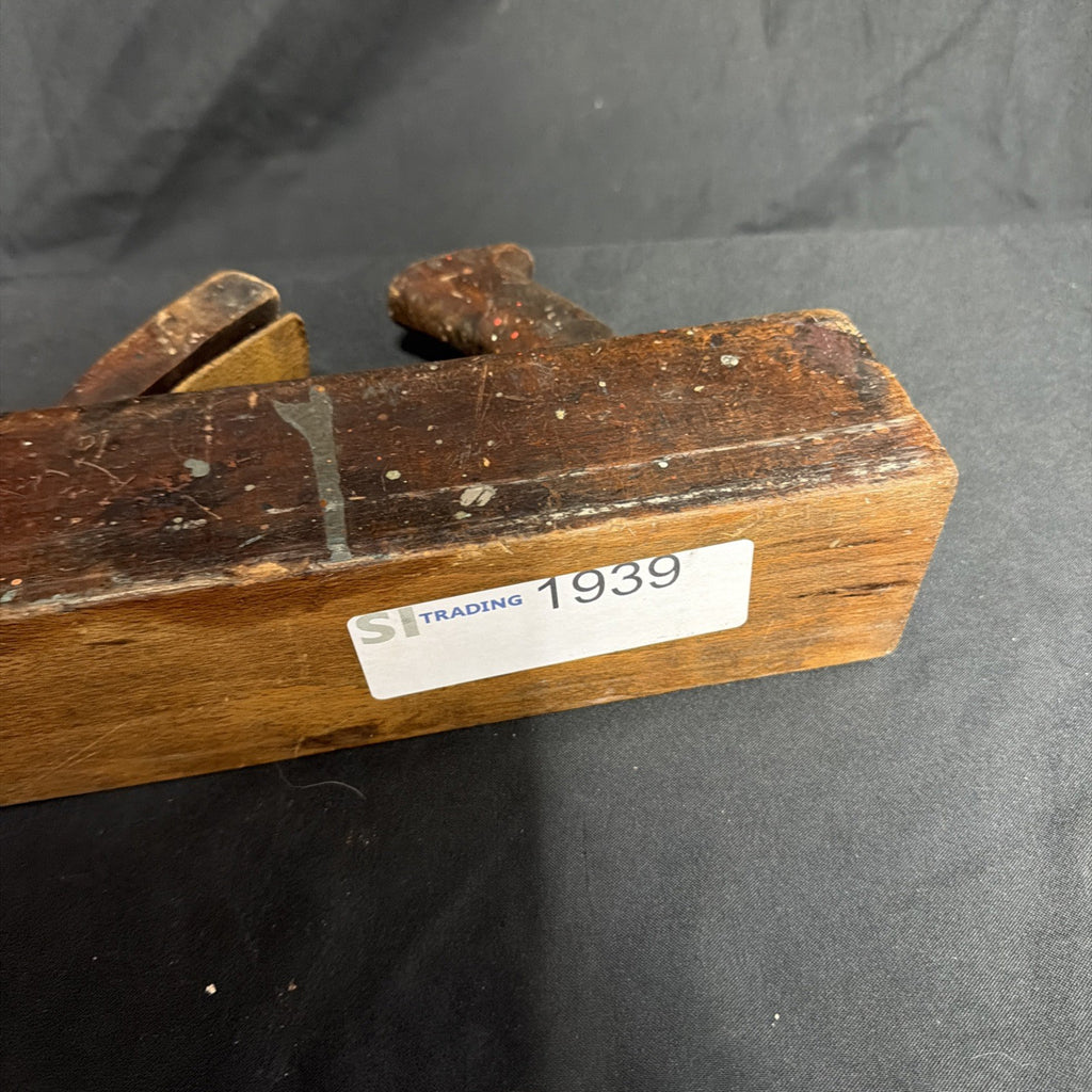 Antique Wood Block Plane 16" with Sheffield steel  - (1939)