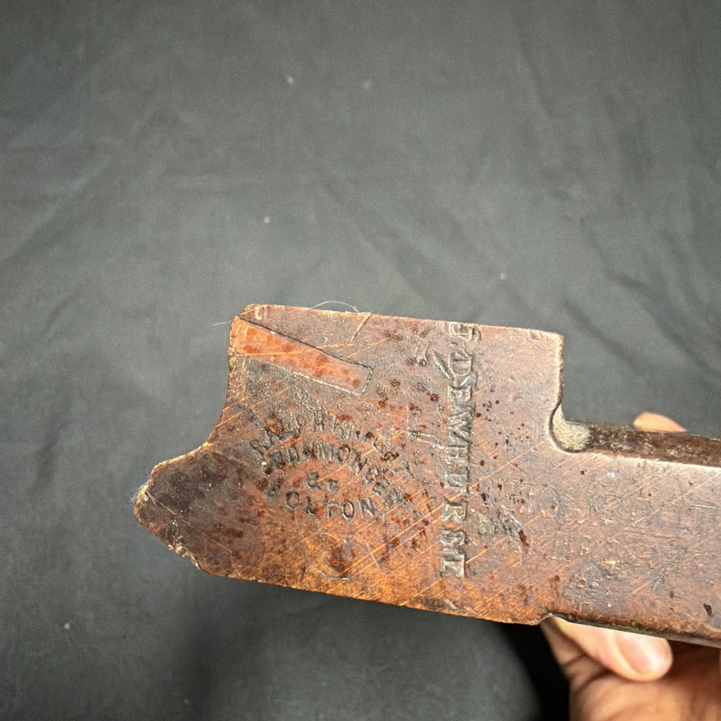 Antique British Wooden Moulding Plane 9.5" Ralph Knight Ironmonger Bolton- (1942)